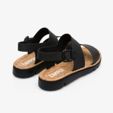 Camper Oruga Sandals Black - Womens Singapore TXENCL-034